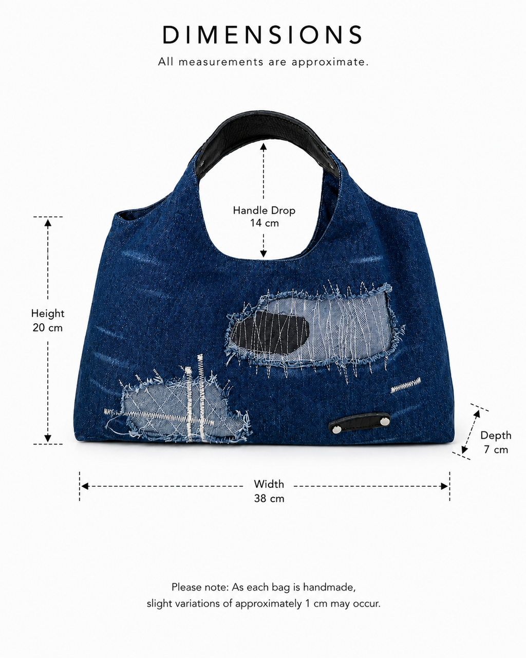 Denim Patchwork Tote